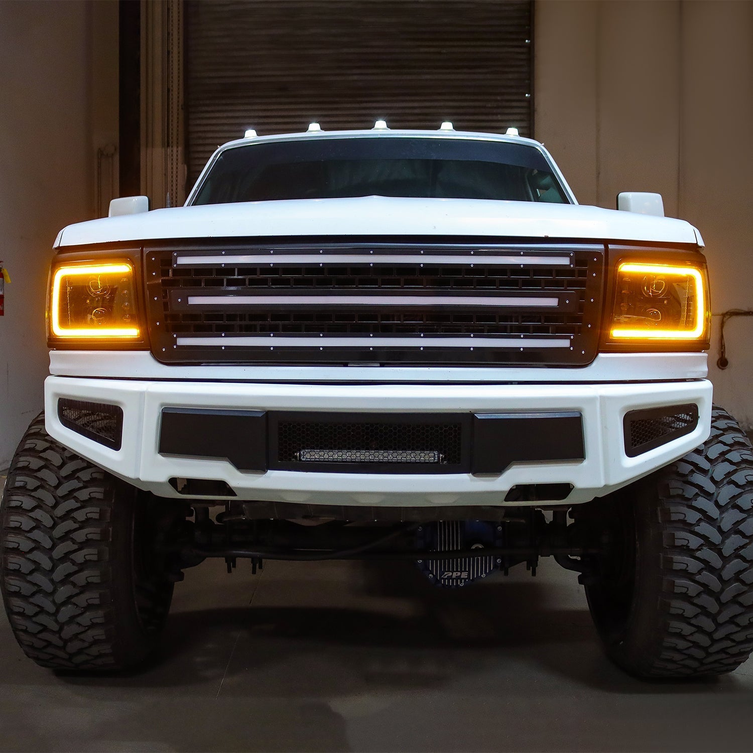 92-96 Ford F-Series/Bronco PRO-Series Halogen Projector Headlights Alpha-Black