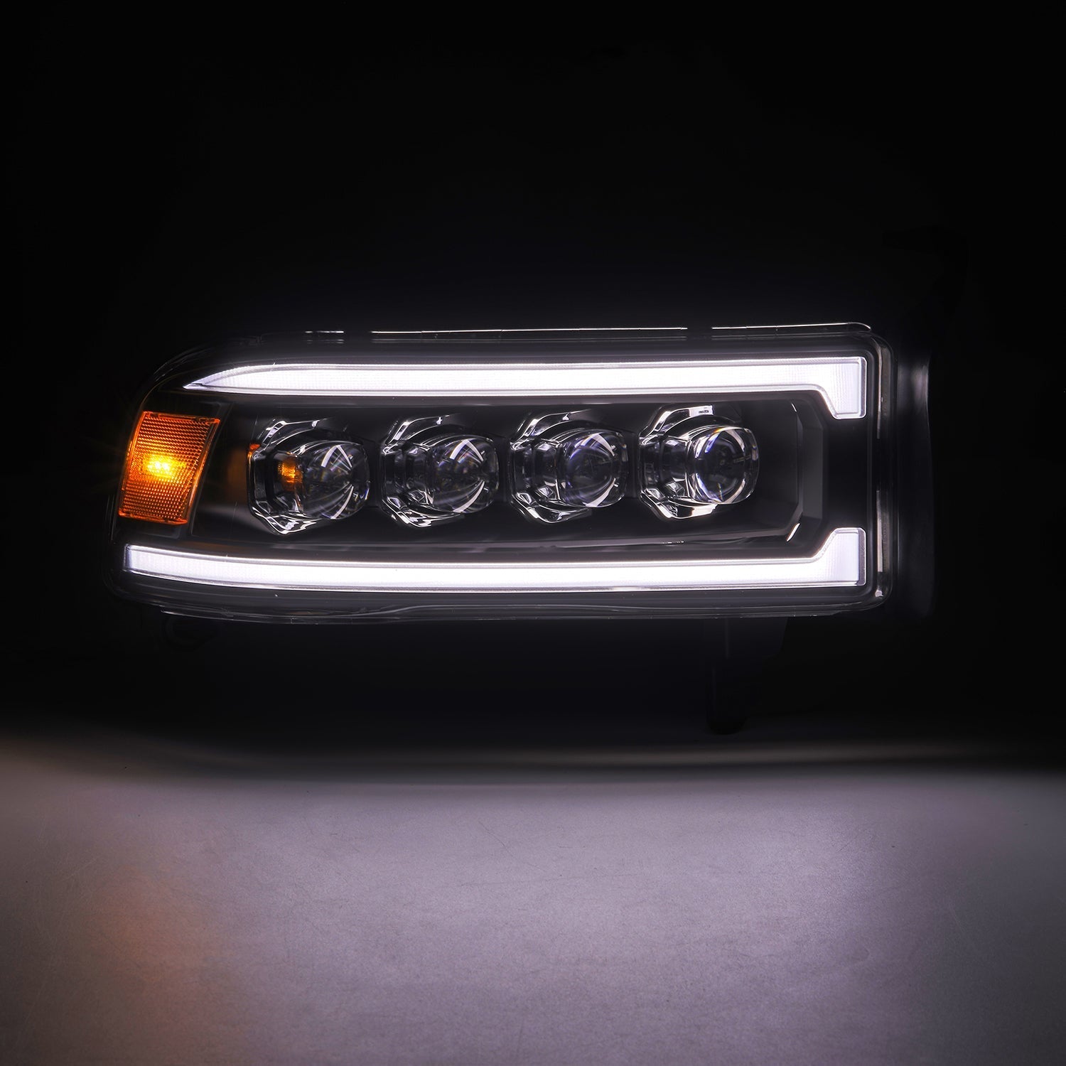 94-01 Dodge Ram 1500/94-02 Ram 2500/3500 NOVA-Series LED Headlights Black