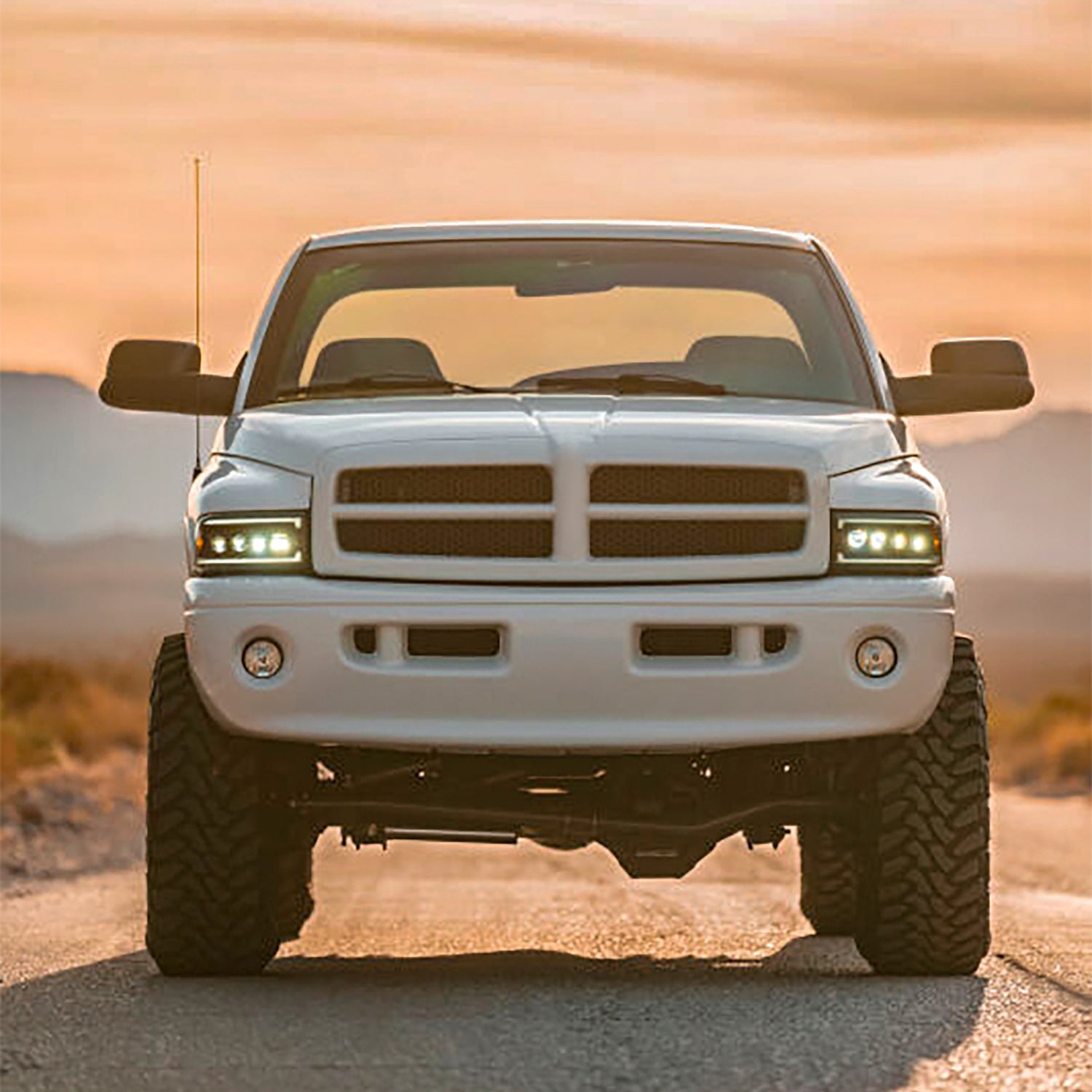 94-01 Dodge Ram 1500/94-02 Ram 2500/3500 NOVA-Series LED Headlights Chrome
