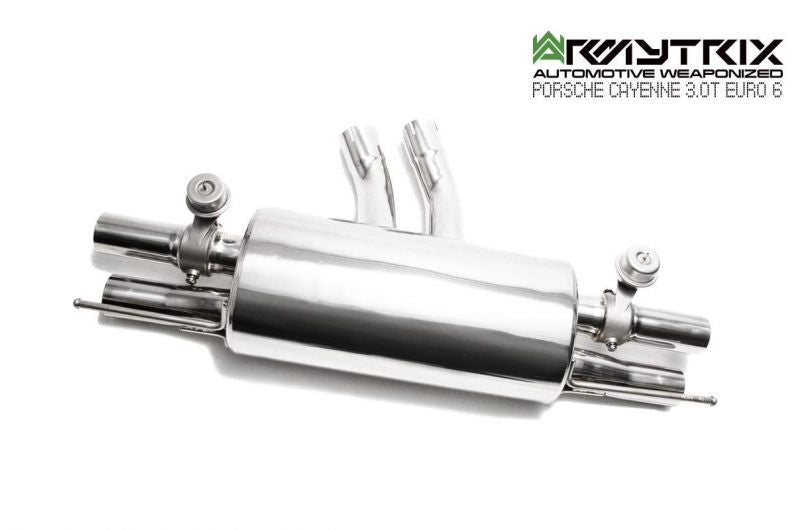 Armytrix Stainless Steel Valvetronic Cat Back Exhaust System Porsche Cayenne E3 3.0T 23+ (Facelift OPF)