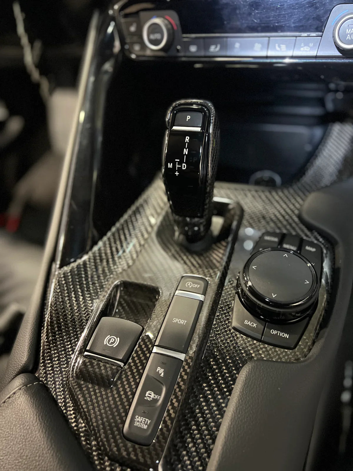 Interior Centre Console Cover Dry Carbon Fibre Toyota A90 Supra MK5