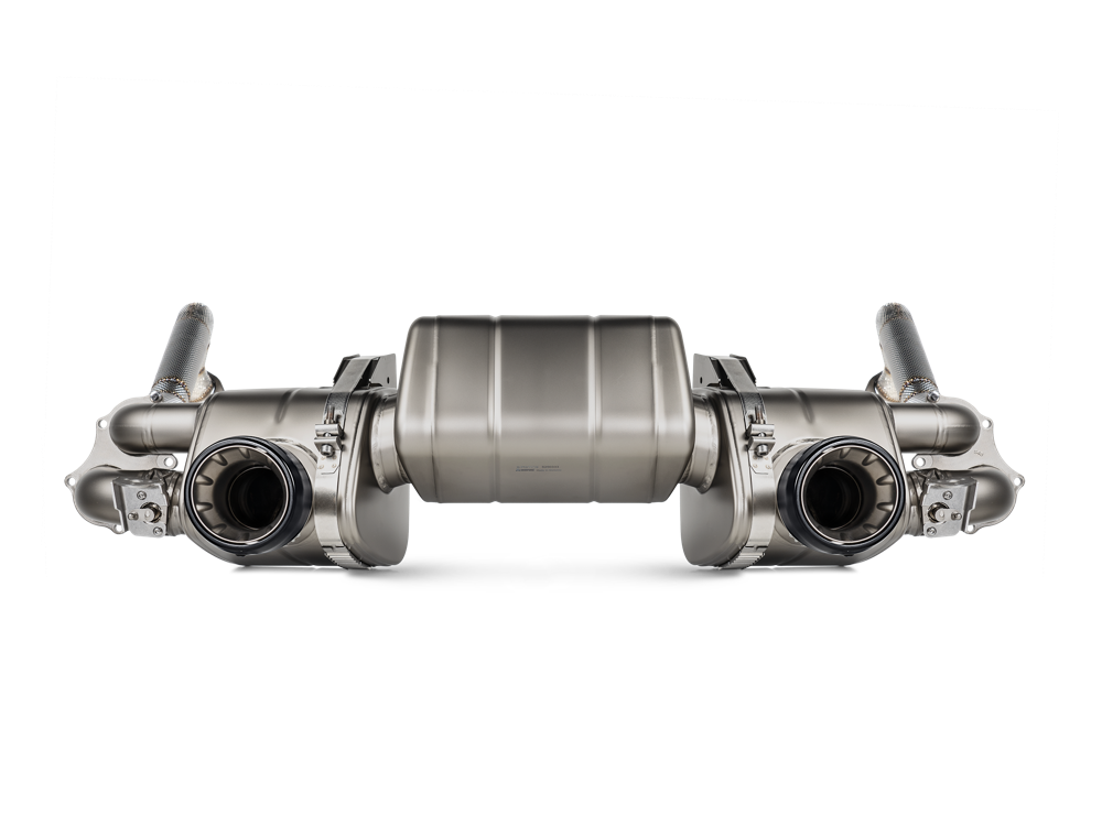 Akrapovic Link Pipe Set (Titanium) for 2020 Porsche 718 Cayman GT4