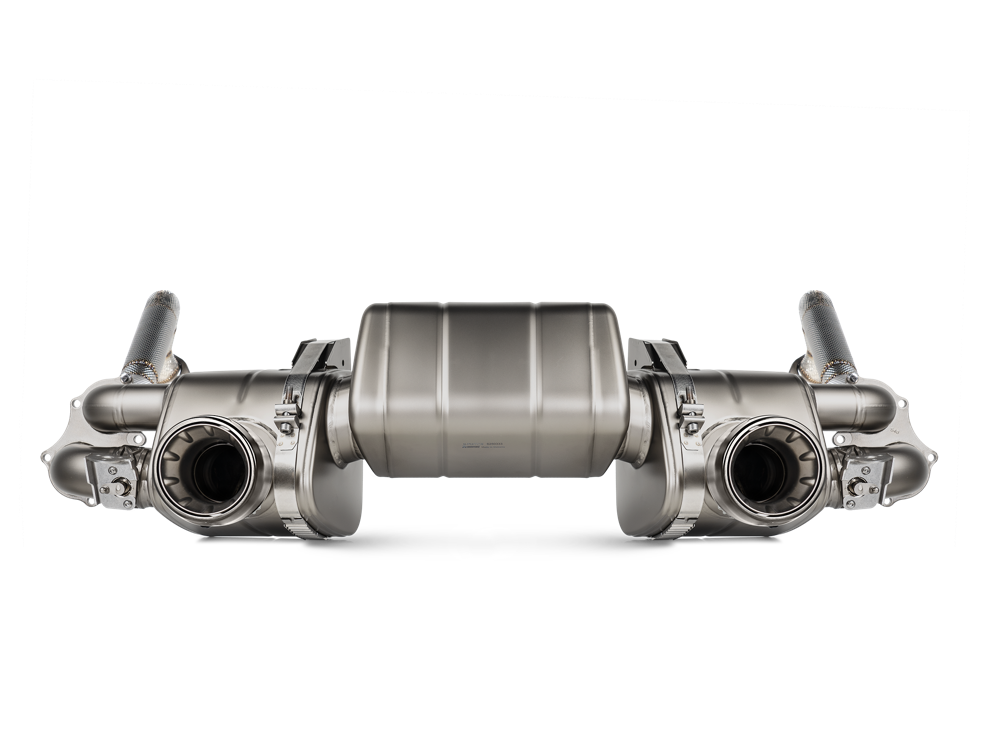 Akrapovic Link Pipe Set (Titanium) for 2020 Porsche 718 Cayman GT4