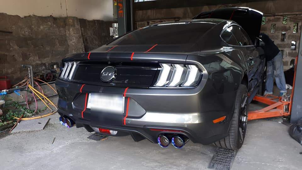 Armytrix Stainless Steel Valvetronic Cat Back Exhaust System Ford Mustang GT MK6 18+
