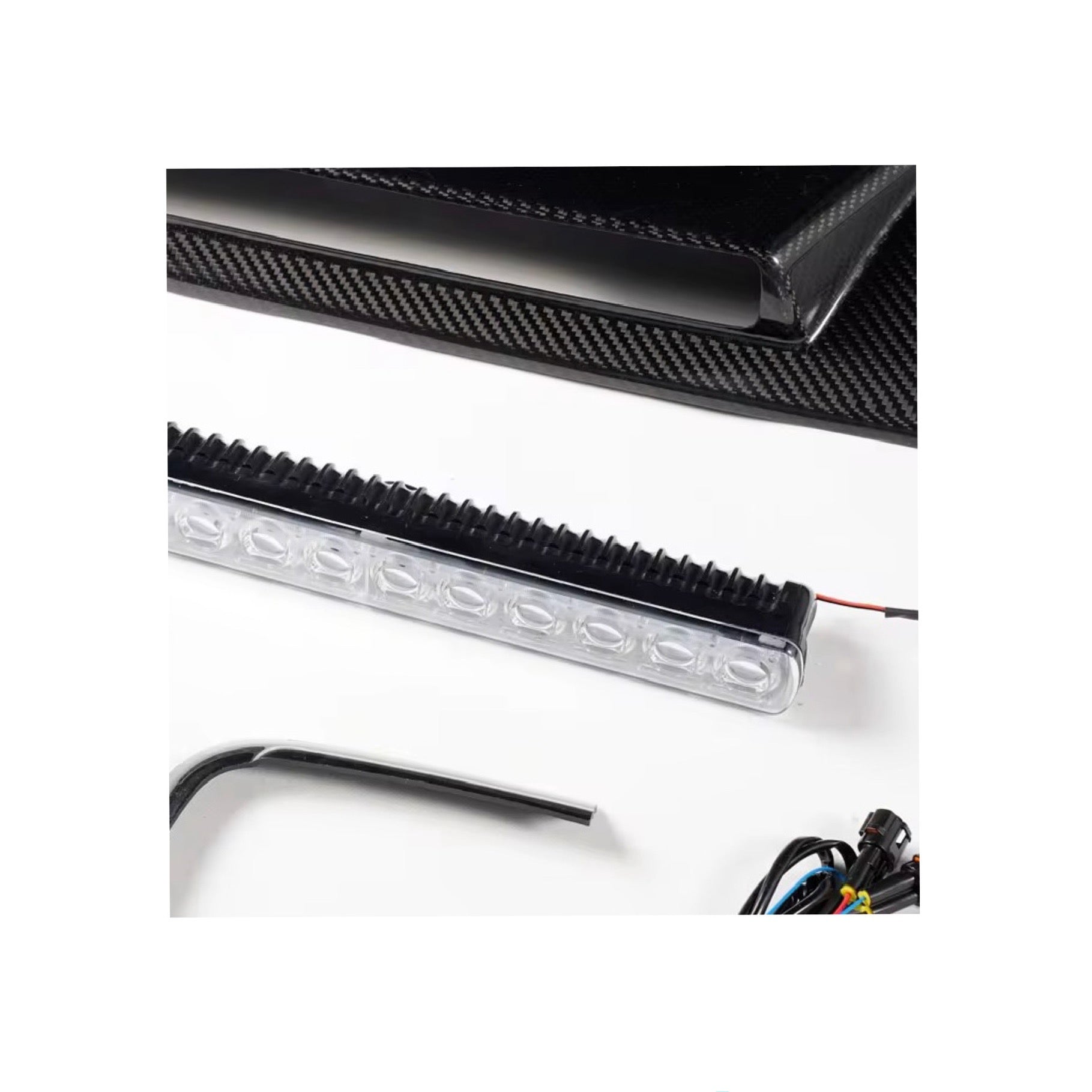 Vero Motorsport Mercedes Benz G Class BRABUS Style Roof Spoiler With Light (2019-2024) W464 Dry Carbon Fibre