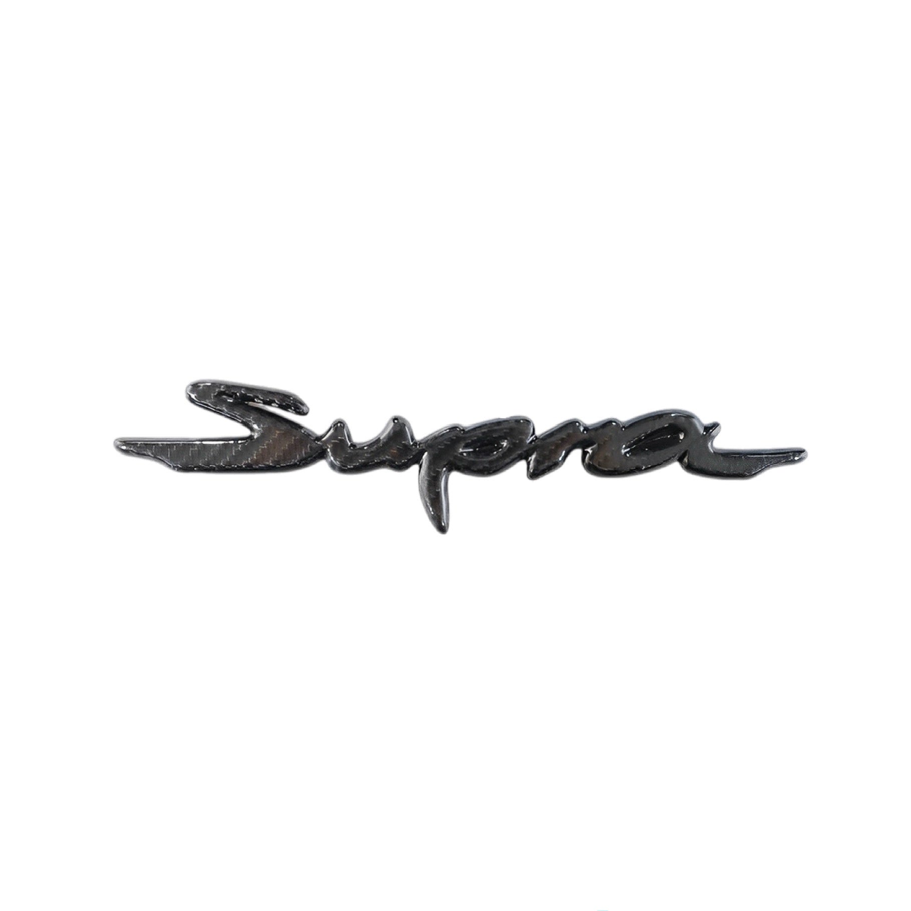 A90 Supra Rear “Supra” Badge Dry Carbon Fibre