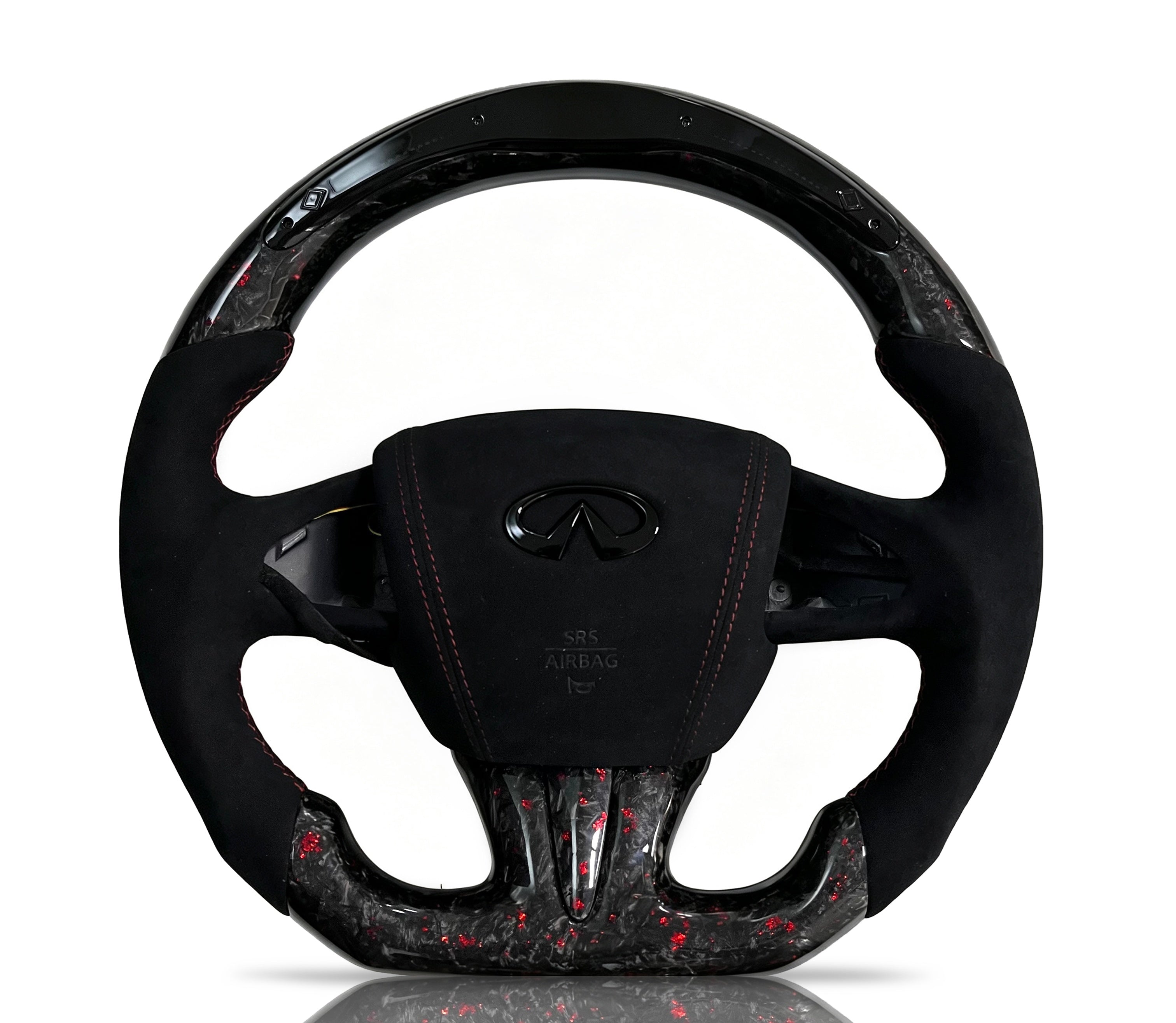 Vero Motorsport Infiniti Forged Carbon Fibre & Alcantara Steering Wheel (Design 04)