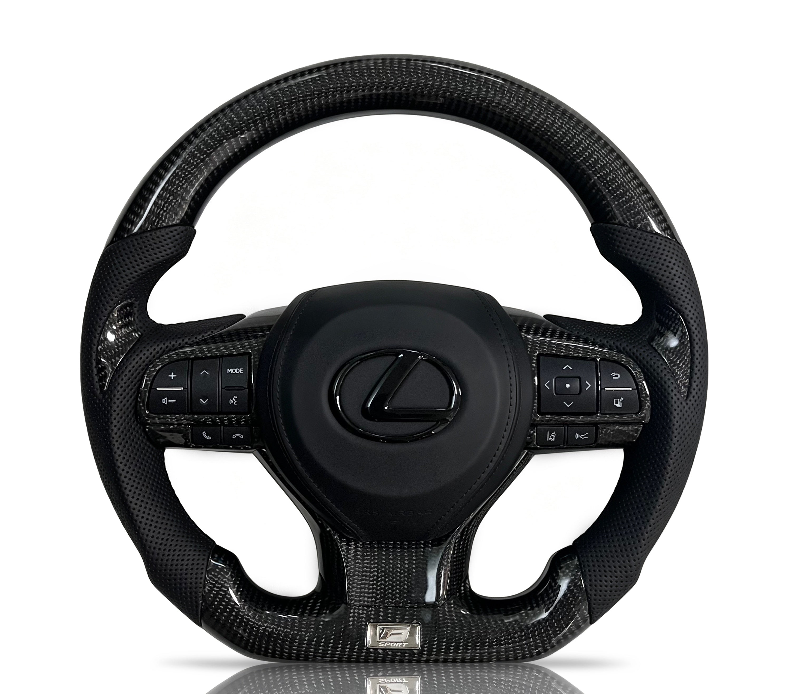Vero Motorsport Lexus Carbon Fibre & Perforated Leather Steering Wheel V