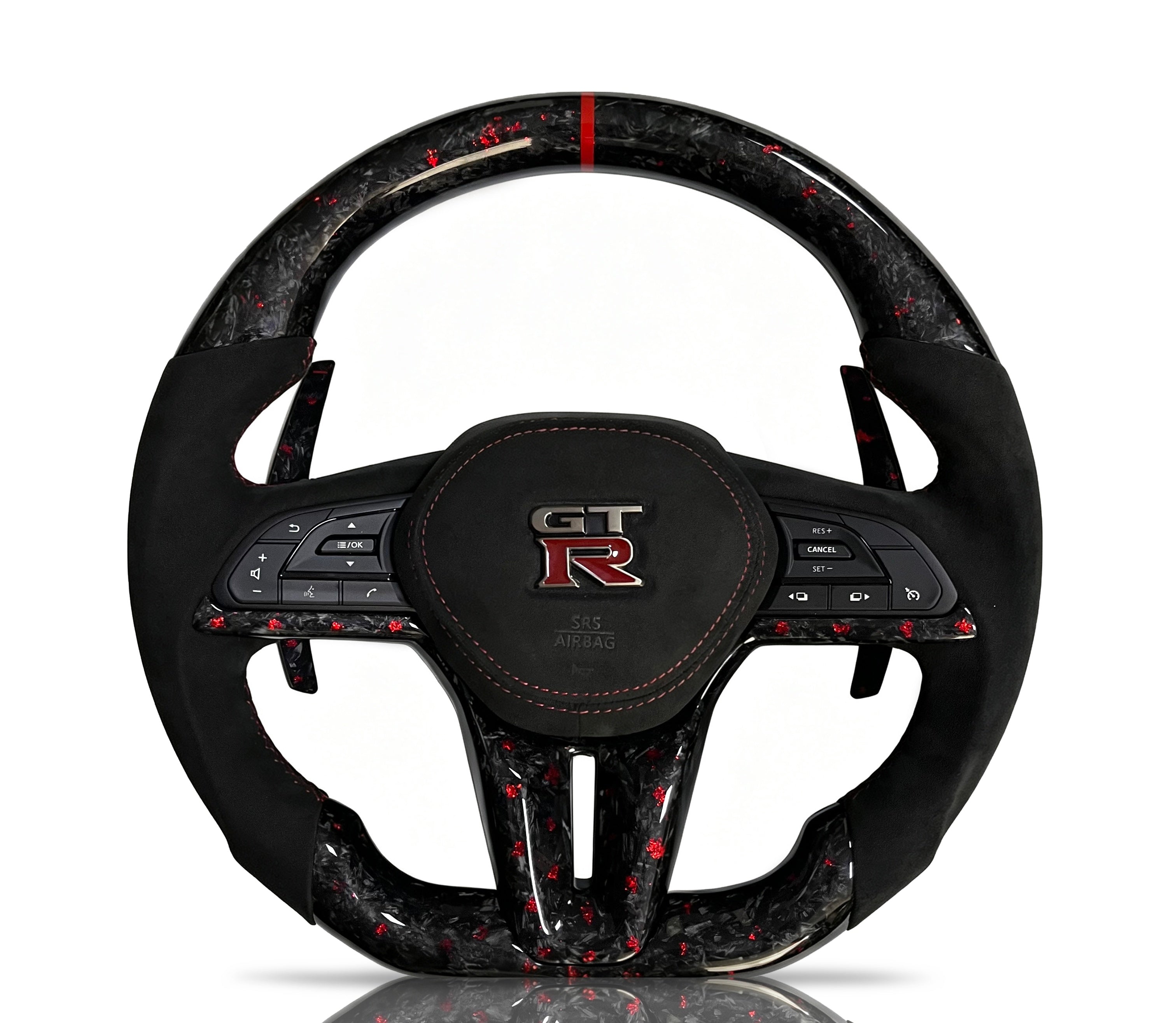 Vero Motorsport Nissan Forged Carbon Fibre & Alcantara Steering Wheel (Design 6)