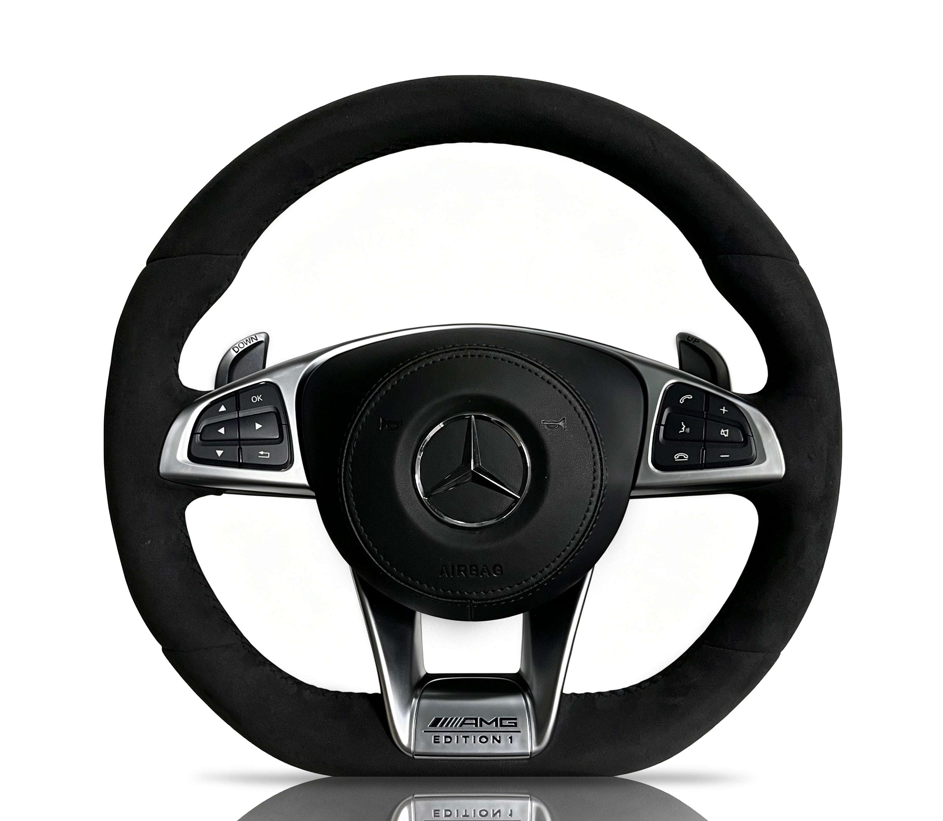 Vero Motorsport Mercedes-Benz Full Alcantara Steering Wheel (Design 3)