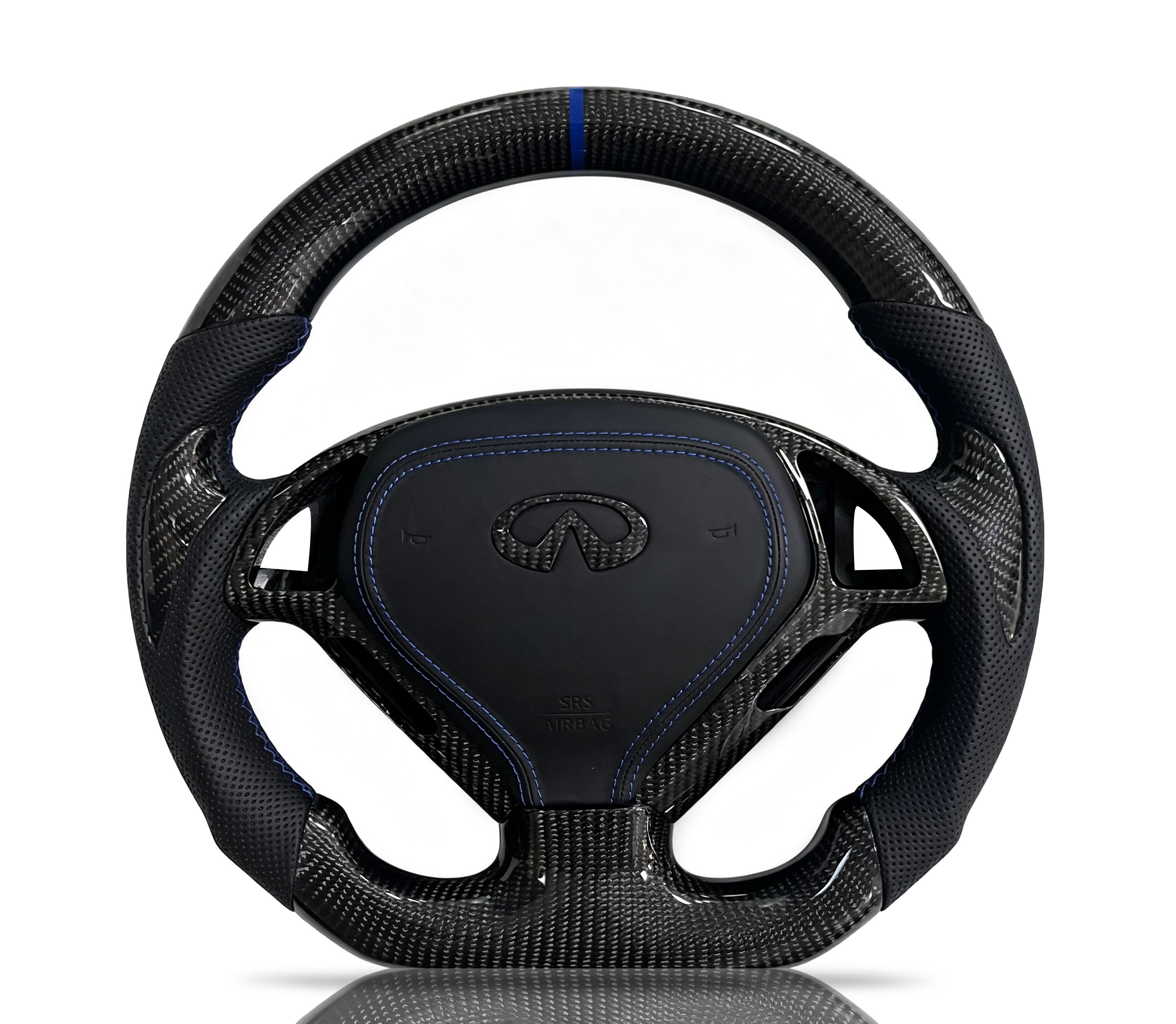 Vero Motorsport Infiniti Carbon Fibre & Perforated Leather Steering Wheel (Design 01)