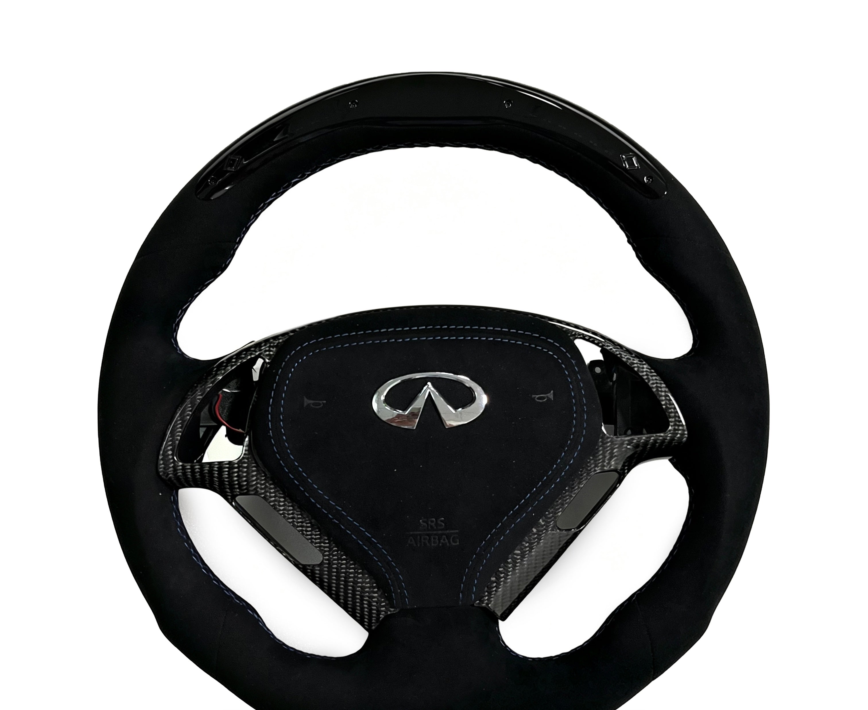 Infiniti Carbon Fibre Steering Wheel (Design 02) on a clean white background