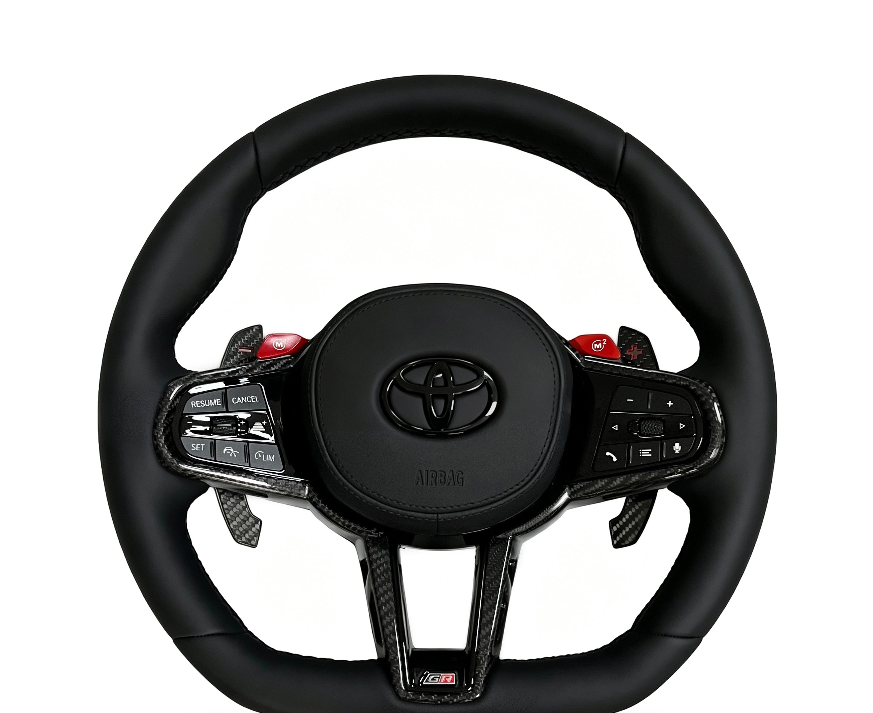 Supra GR Supra Smooth Leather Steering Wheel (Design 21) on a clean white background
