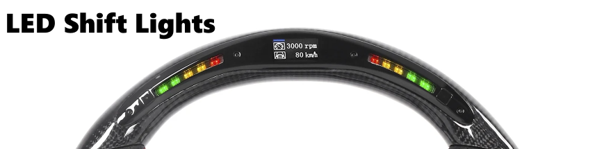 Recraft Carbon Fibre Steering Wheel on a clean white background