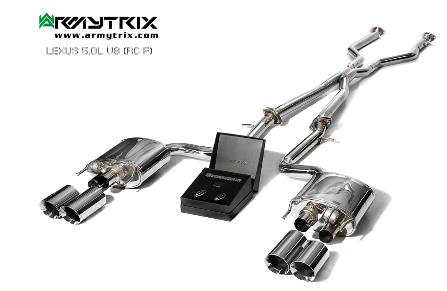 Armytrix Stainless Steel Valvetronic Cat Back Exhaust System Lexus RCF 14+