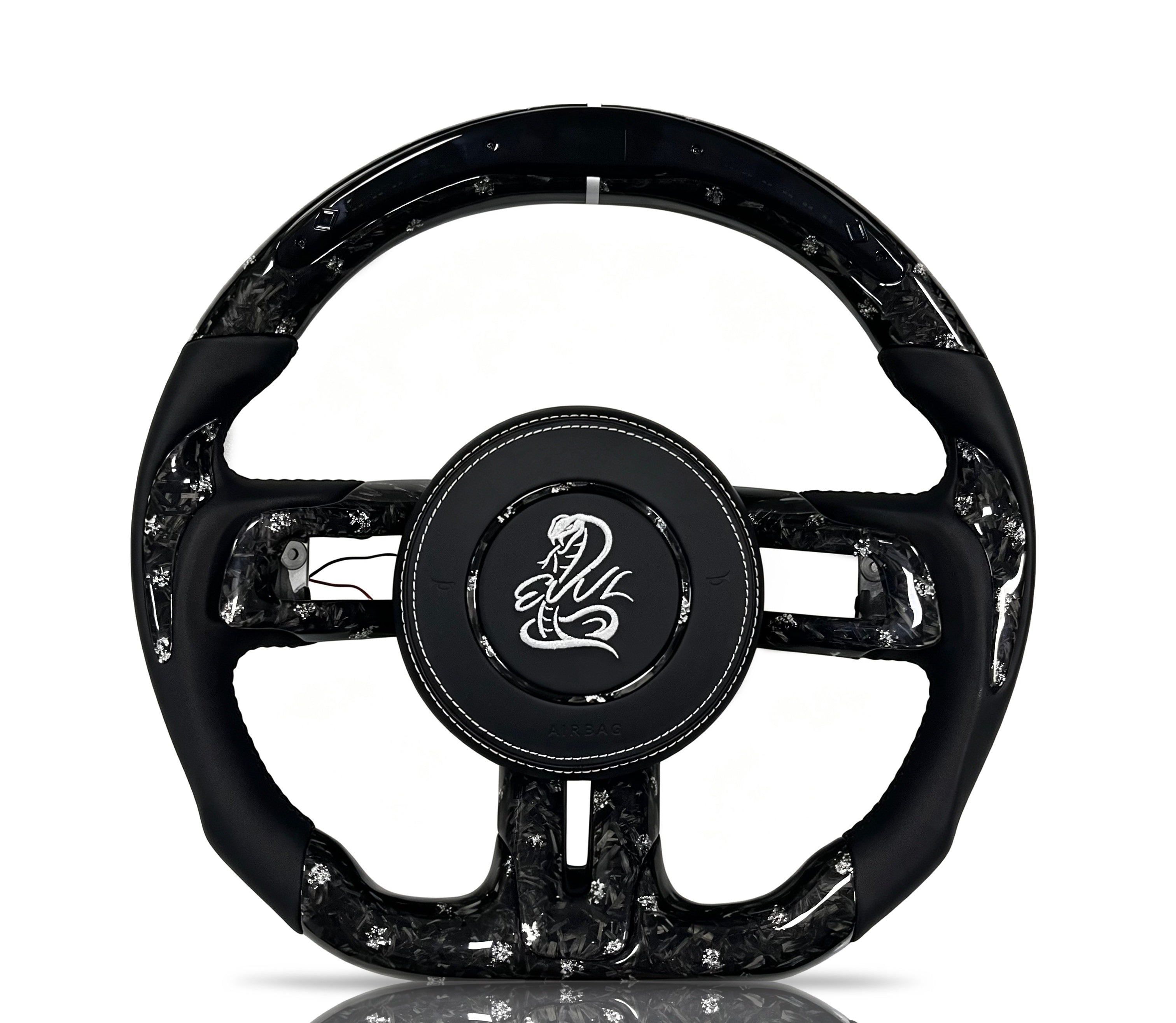 Vero Motorsport Ford Mustang Forged Carbon Fibre & Leather Steering Wheel (Design 15)