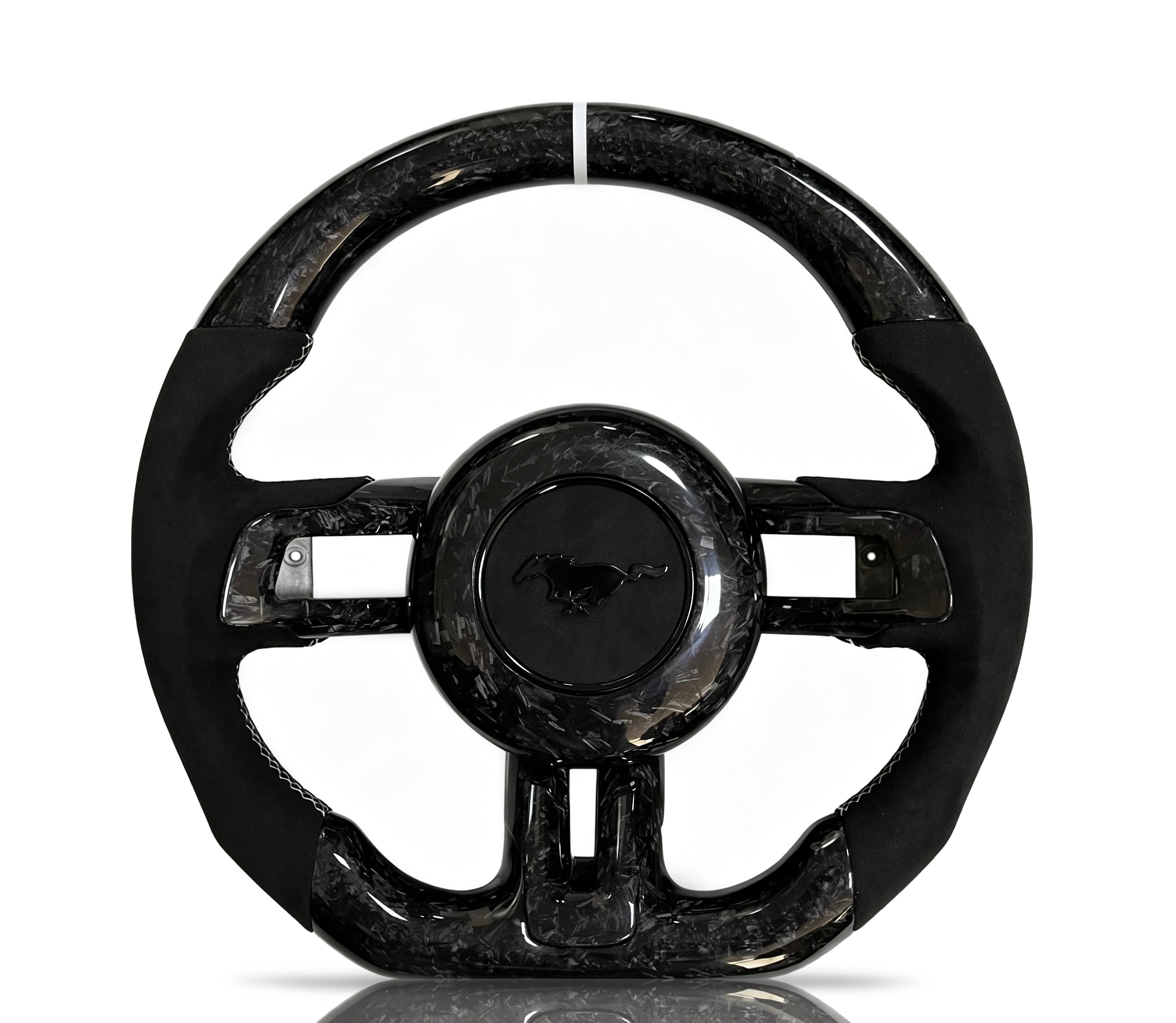 Vero Motorsport Ford Mustang Forged Carbon & Alcantara Steering Wheel (Design 19)