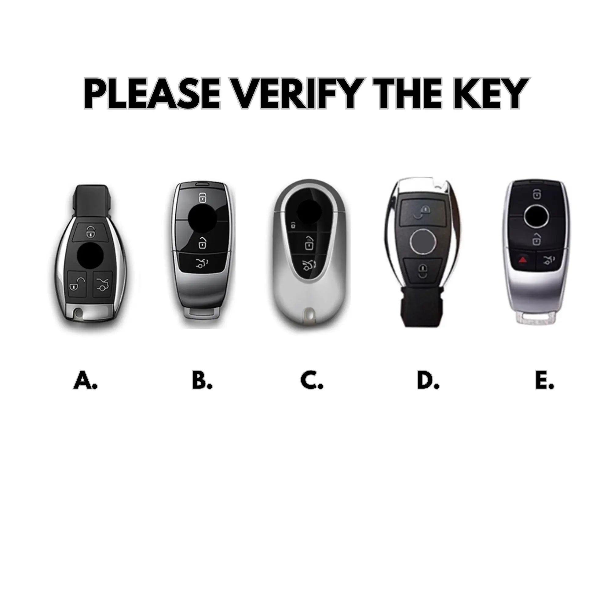 Mercedes Key Cover - Alcantara (Suede)
