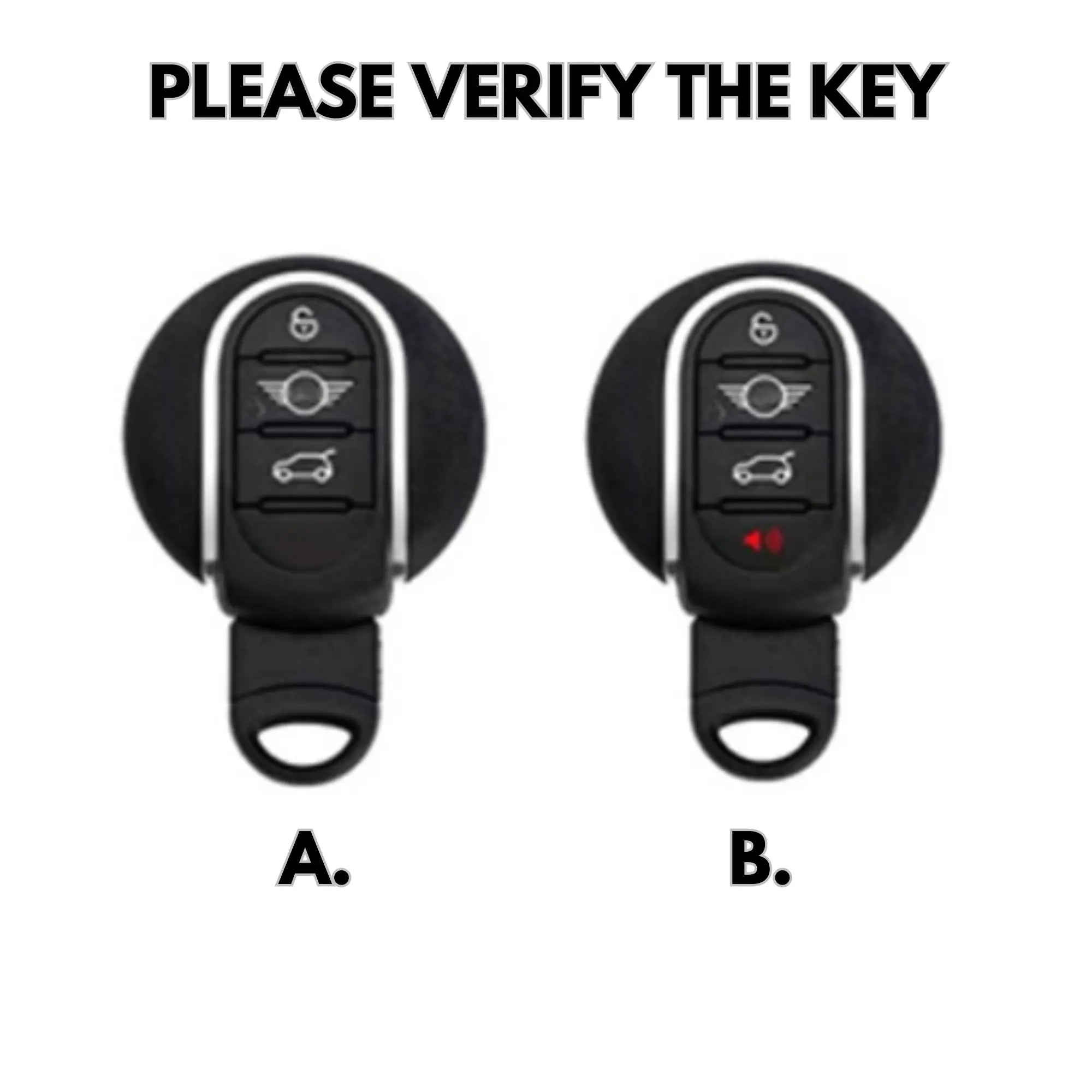 Mini Cooper Key Cover - Alcantara - Type A