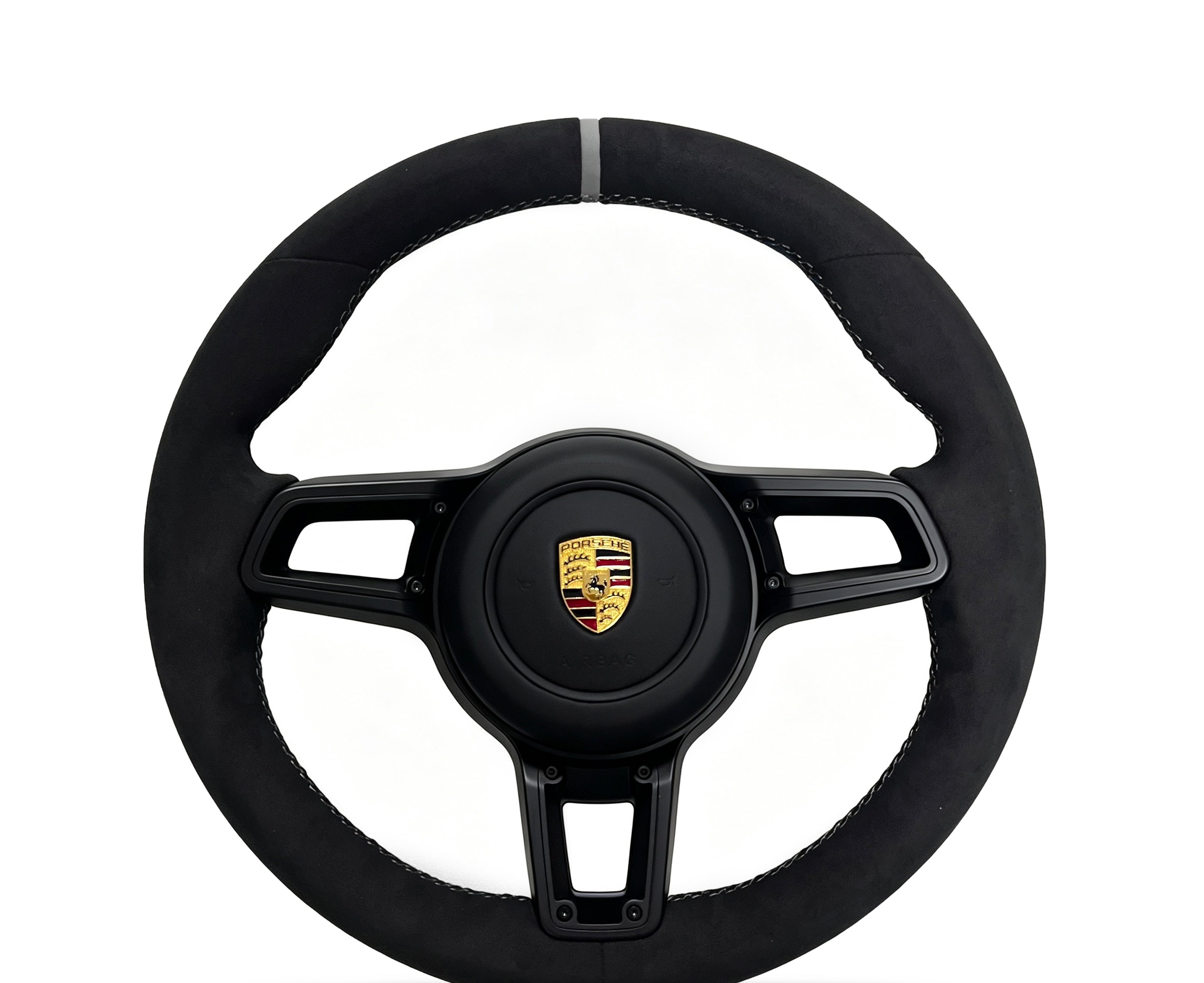 Porsche Alcantara Steering Wheel (Design 7) on a clean white background