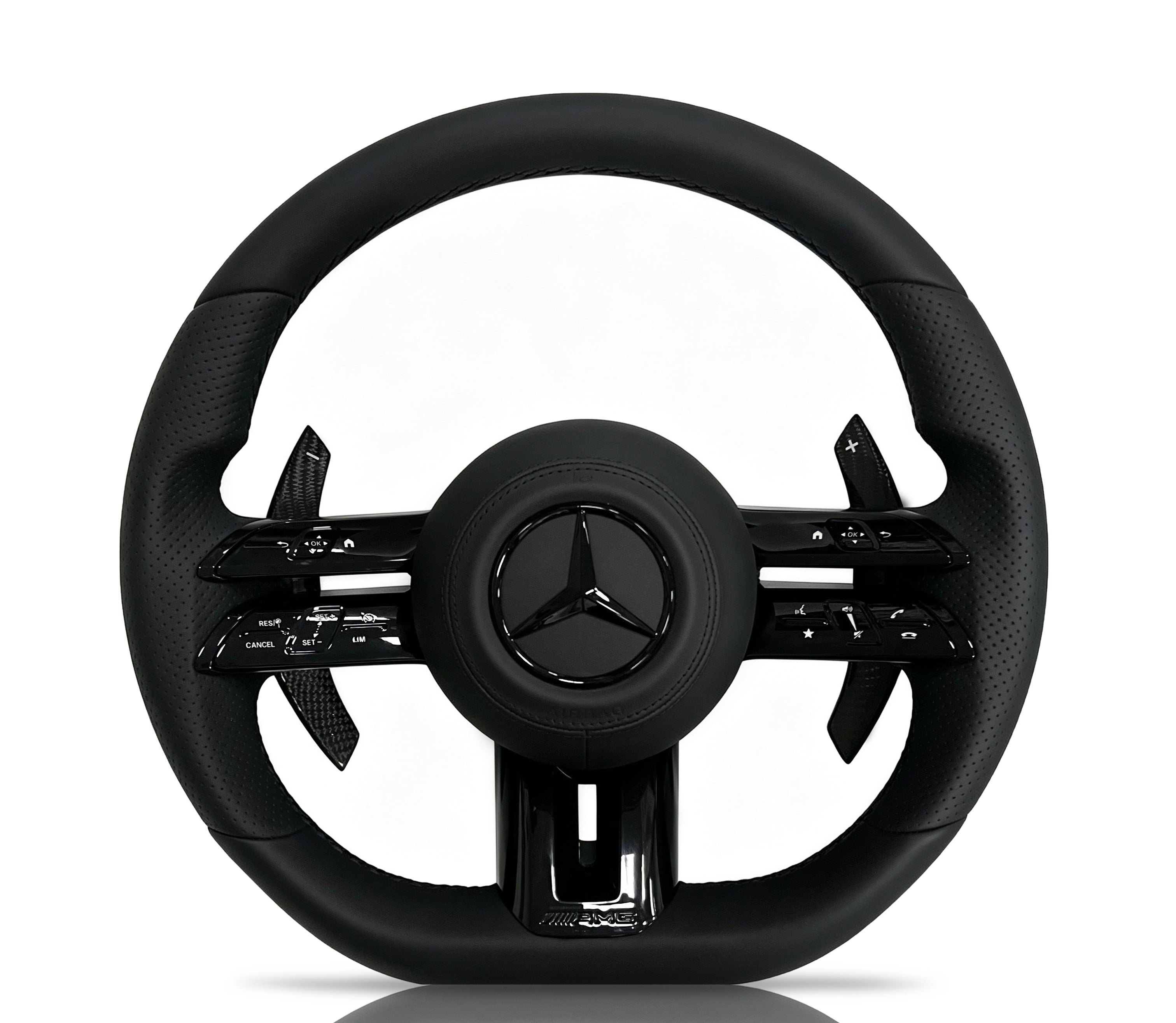 Vero Motorsport Mercedes-Benz Smooth Leather & Perforated Leather Steering Wheel (Design 29)