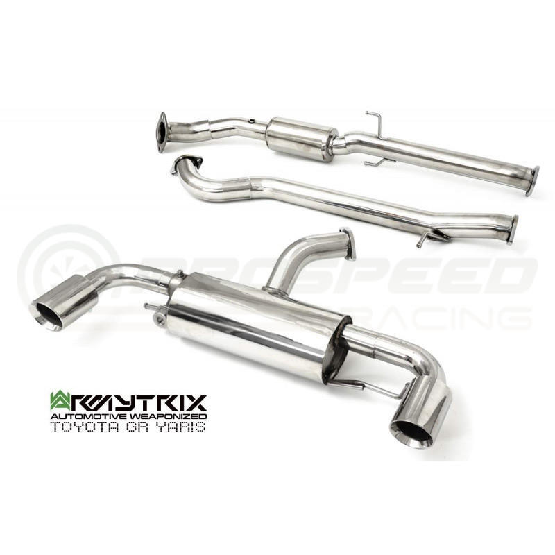 Armytrix Stainless Steel Valvetronic Cat Back Exhaust System Toyota GR Yaris 20+