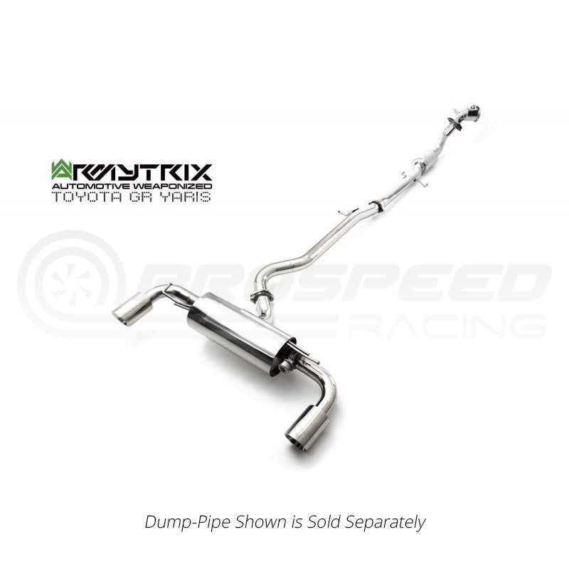 Armytrix Stainless Steel Valvetronic Cat Back Exhaust System Toyota GR Yaris 20+