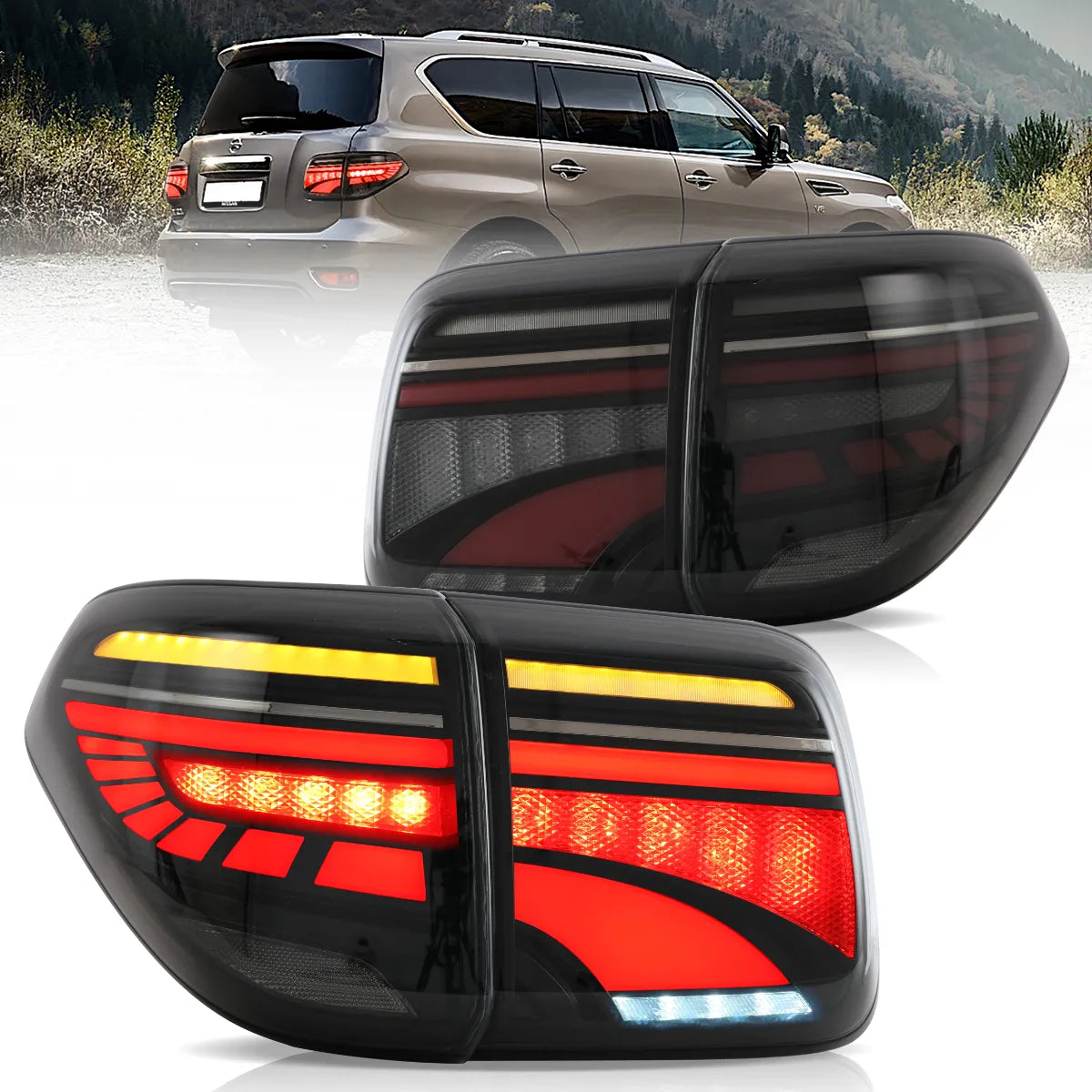 LED Tail Lights For 2010-2019 Patrol & 2017-2020 Nissan Armada (Y62)