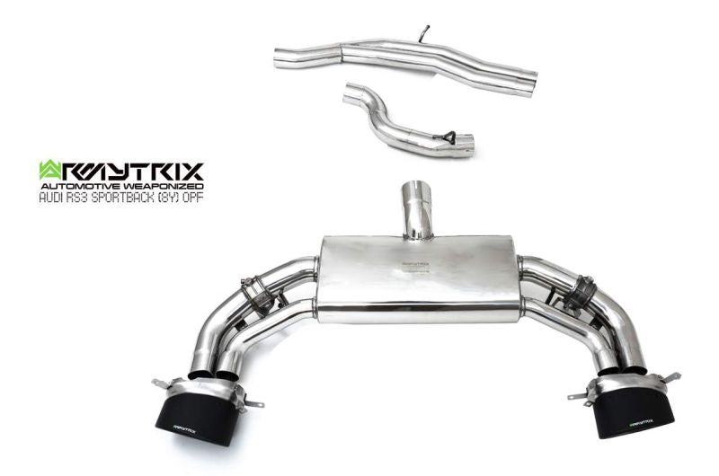 Armytrix Stainless Steel Valvetronic Cat Back Exhaust System Audi RS3 Sedan 8Y 20+