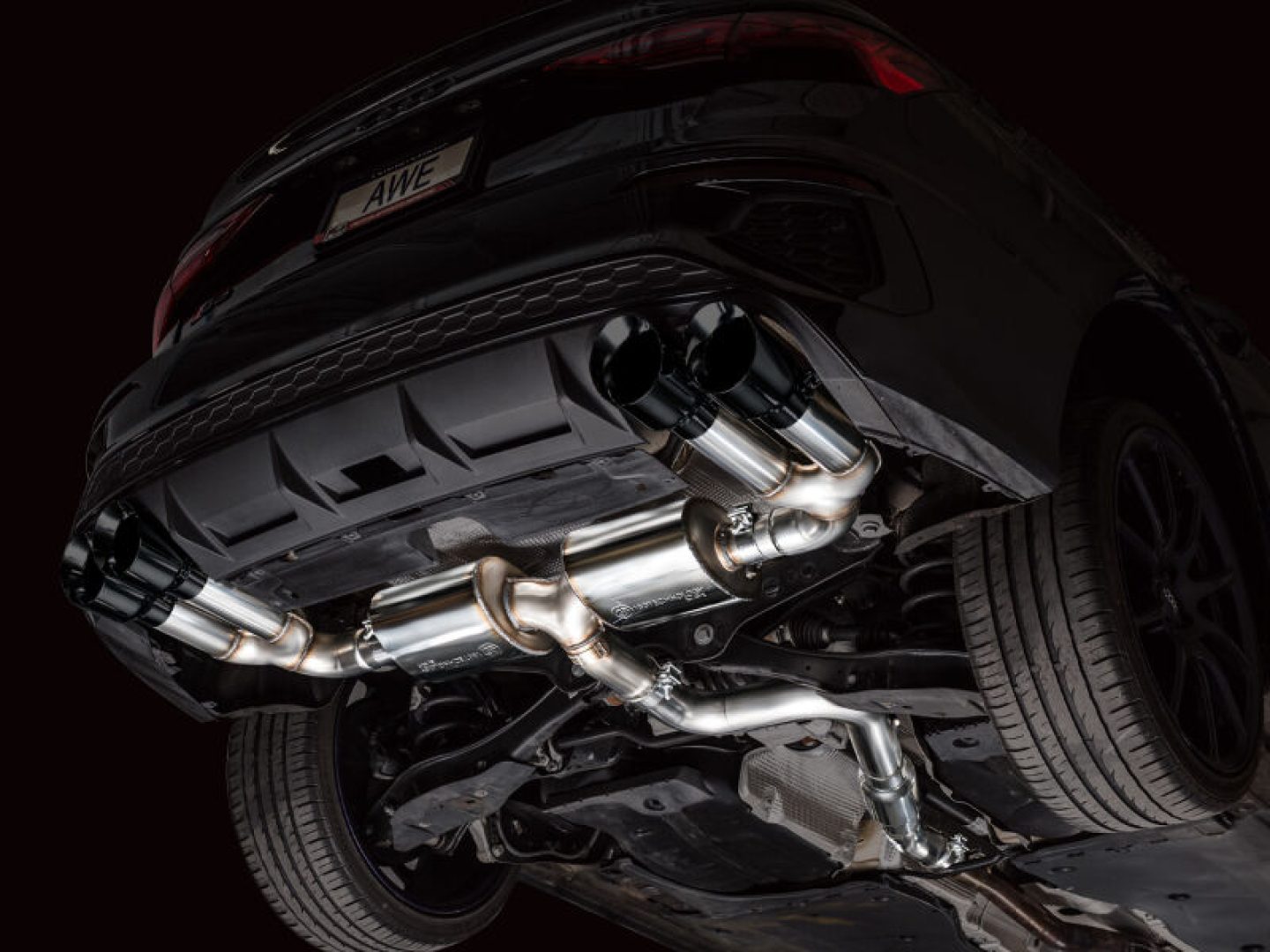 AWE Tuning 22-25 Audi 8Y S3 Touring Edition Exhaust - Diamond Black Tips