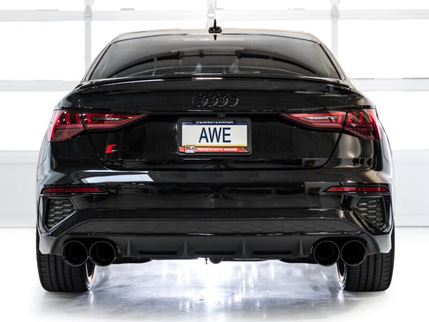 AWE Tuning 22-25 Audi 8Y S3 Touring Edition Exhaust - Diamond Black Tips
