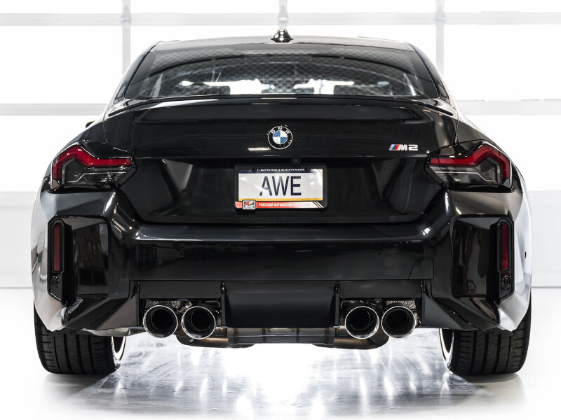 AWE Tuning 23-24 BMW G87 M2 Track Edition Exhaust - Chrome Silver Tips