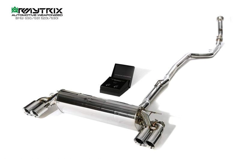 Armytrix Stainless Steel Valvetronic Cat Back Exhaust System BMW 520i/530i/530Xi G30/G31 17+