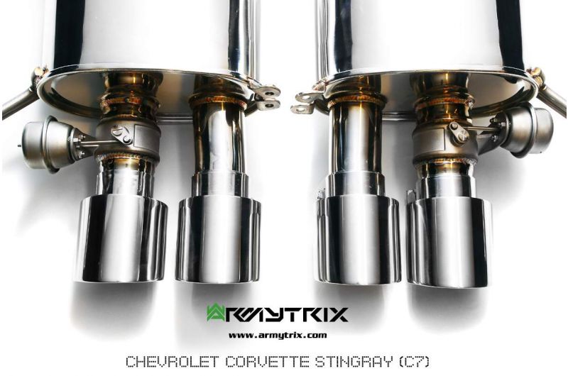 Armytrix Stainless Steel Valvetronic X-Pipe Back Exhaust System Chevrolet Corvette Stingray/Grand Sport/Z06 C7 14-19