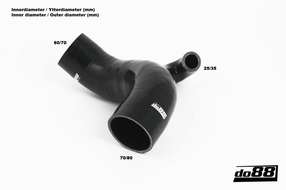 do88 Volvo 740/760/780 Turbo 1983-1989 Inlet hose Black - do88-kit134S
