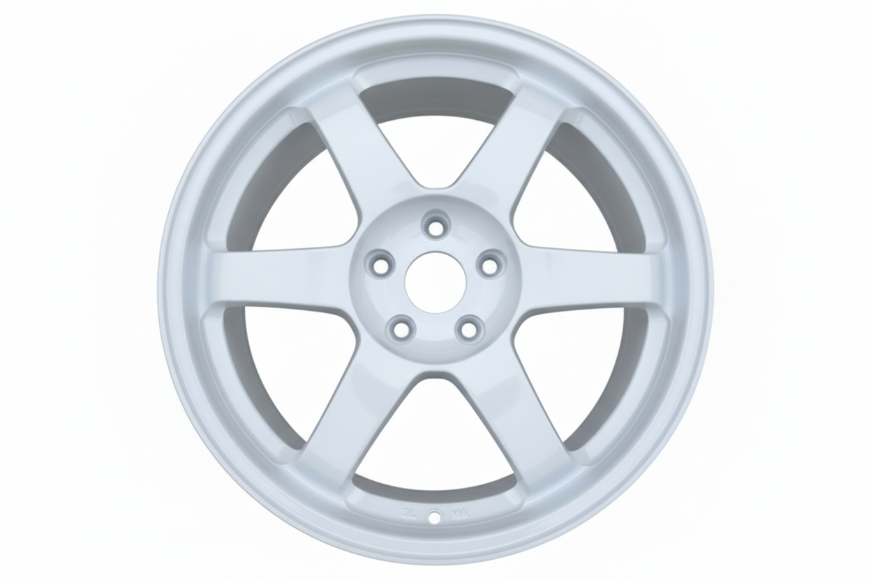 WWC 509 | 6-Spoke Motorsport Flow-Form Wheel – Champion White