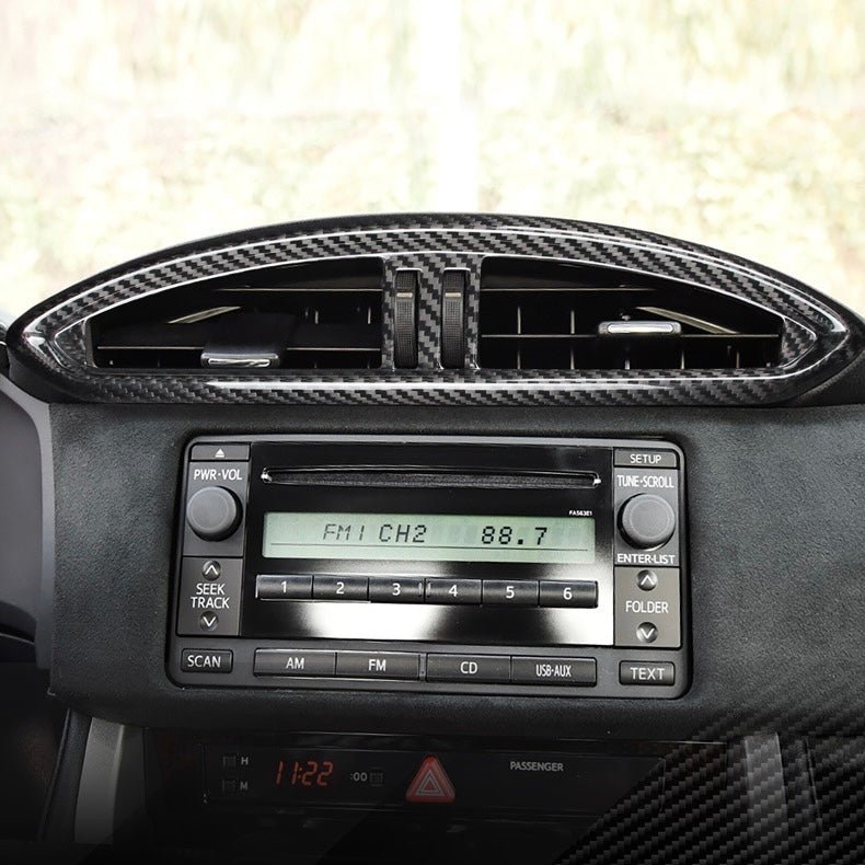 Dry Carbon Fibre Centre Air Vent Cover (12 - 20) Toyota 86 ZN6 Subaru BRZ