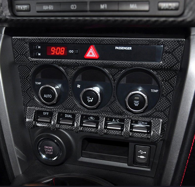 Dry Carbon Fibre Console Panel for Toyota 86 ZN6 Subaru BRZ