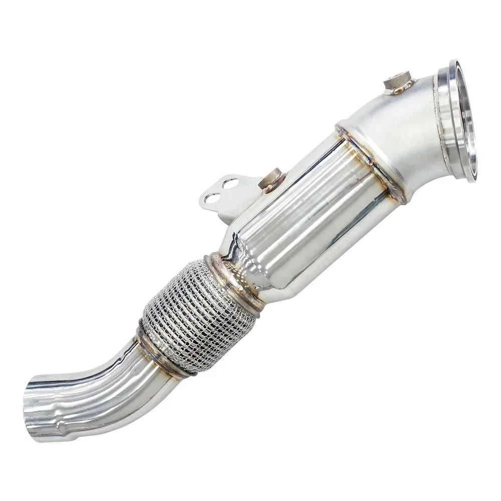 Dual N1 Valved Turbo Back Exhaust w/Catless Down Pipe - Toyota Supra A90 19+ - Nine Motorsport