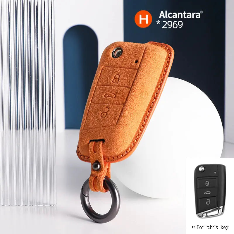 Volkswagen Key Cover - Alcantara - Type H
