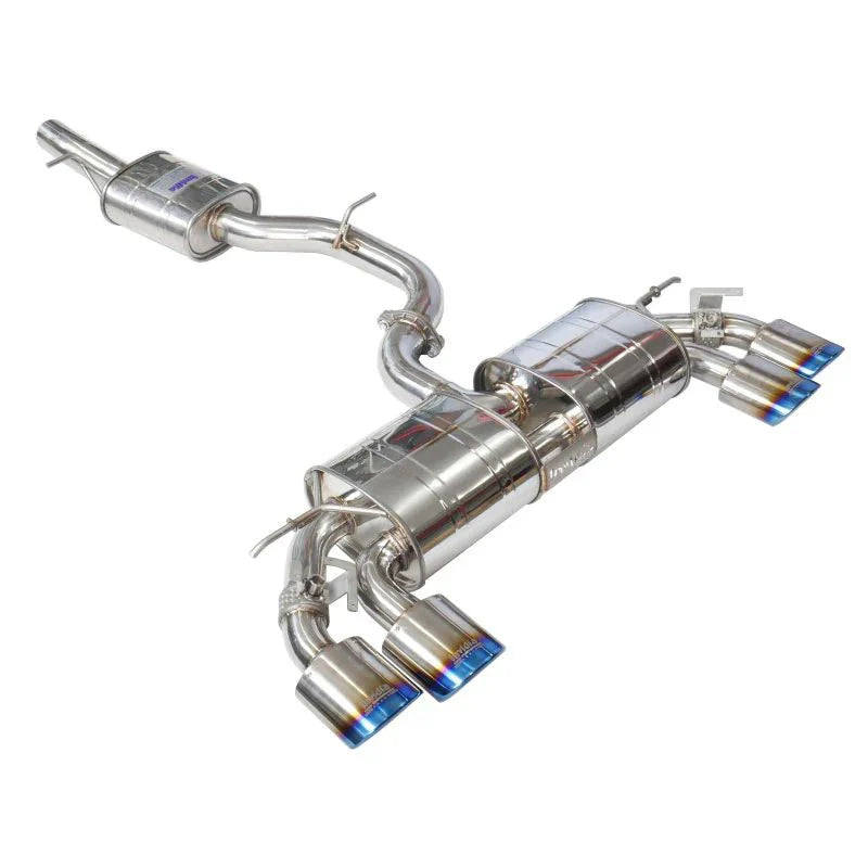 Invidia R400 Valved Turbo Back Exhaust w/Oval Ti Tips - VW Golf R Mk7 - Nine Motorsport