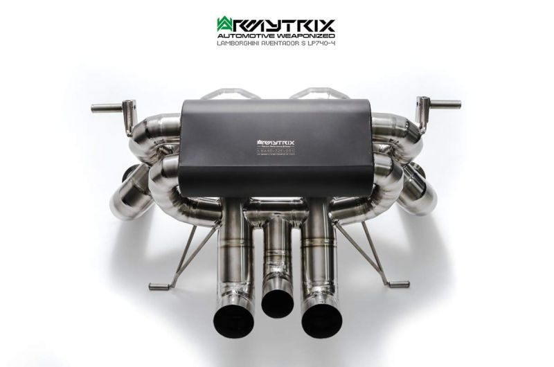 Armytrix Stainless Steel Valvetronic Cat Back Exhaust System Lamborghini Aventador S LP740-4 16+
