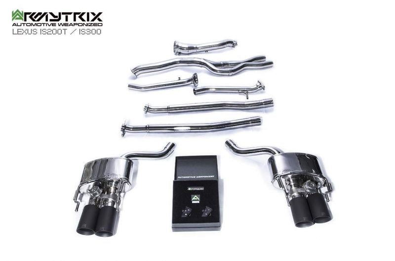Armytrix Stainless Steel Valvetronic Cat Back Exhaust System Lexus IS200t/IS300 8AR-FTS 15-20