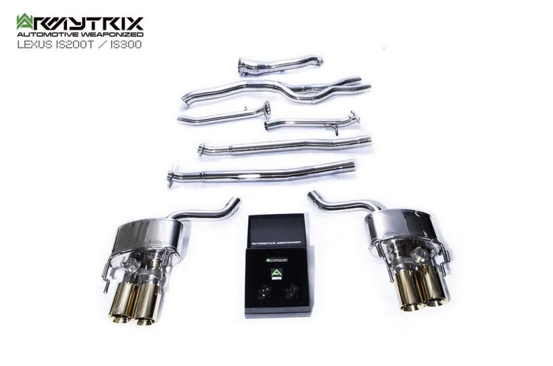 Armytrix Stainless Steel Valvetronic Cat Back Exhaust System Lexus IS200t/IS300 8AR-FTS 15-20