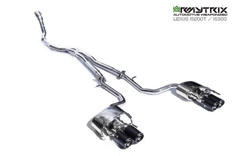 Armytrix Stainless Steel Valvetronic Cat Back Exhaust System Lexus IS200t/IS300 8AR-FTS 15-20