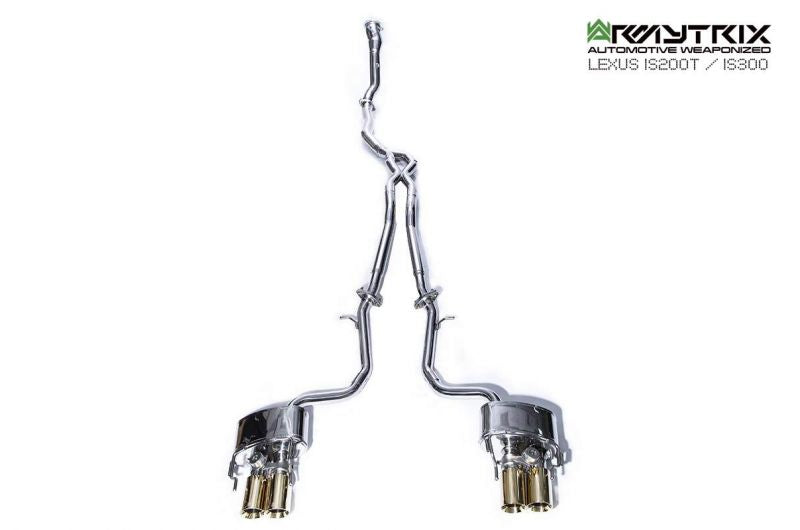 Armytrix Stainless Steel Valvetronic Cat Back Exhaust System Lexus IS200t/IS300 8AR-FTS 15-20
