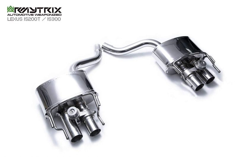 Armytrix Stainless Steel Valvetronic Cat Back Exhaust System Lexus IS200t/IS300 8AR-FTS 15-20