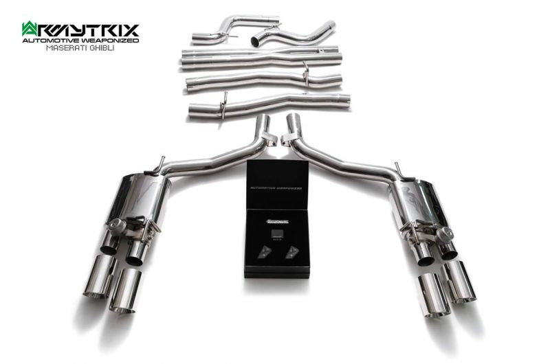 Armytrix Stainless Steel Valvetronic Cat Back Exhaust System Maserati Ghibli/Ghibli S M157 13-18