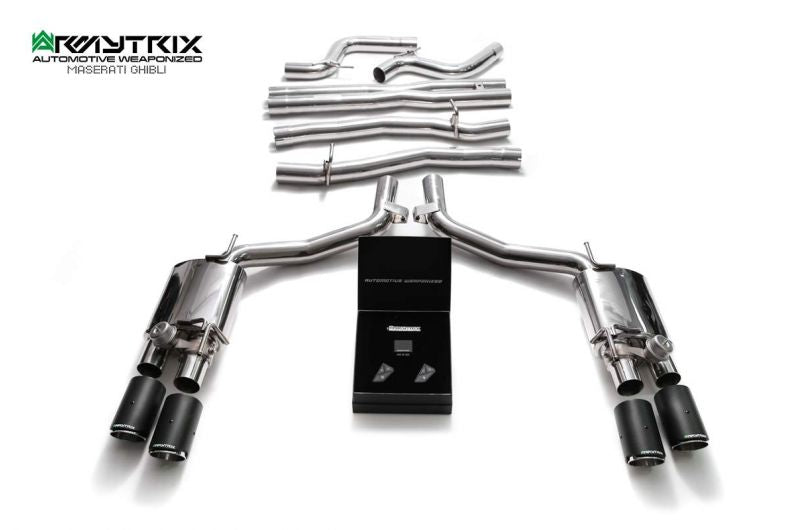 Armytrix Stainless Steel Valvetronic Cat Back Exhaust System Maserati Ghibli/Ghibli S M157 13-18