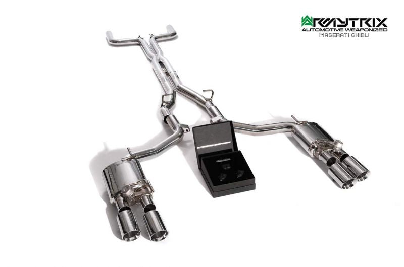 Armytrix Stainless Steel Valvetronic Cat Back Exhaust System Maserati Ghibli/Ghibli S M157 13-18